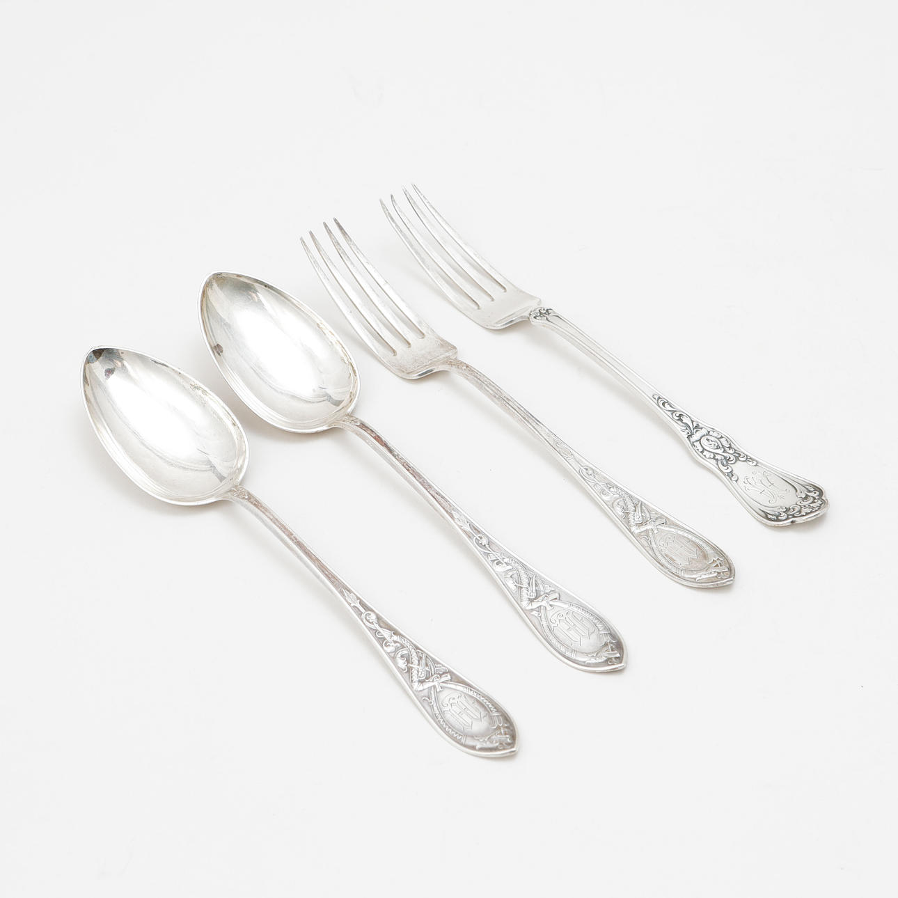 BESTICK, 4 st, silver. Vikt ca 208 gram.
