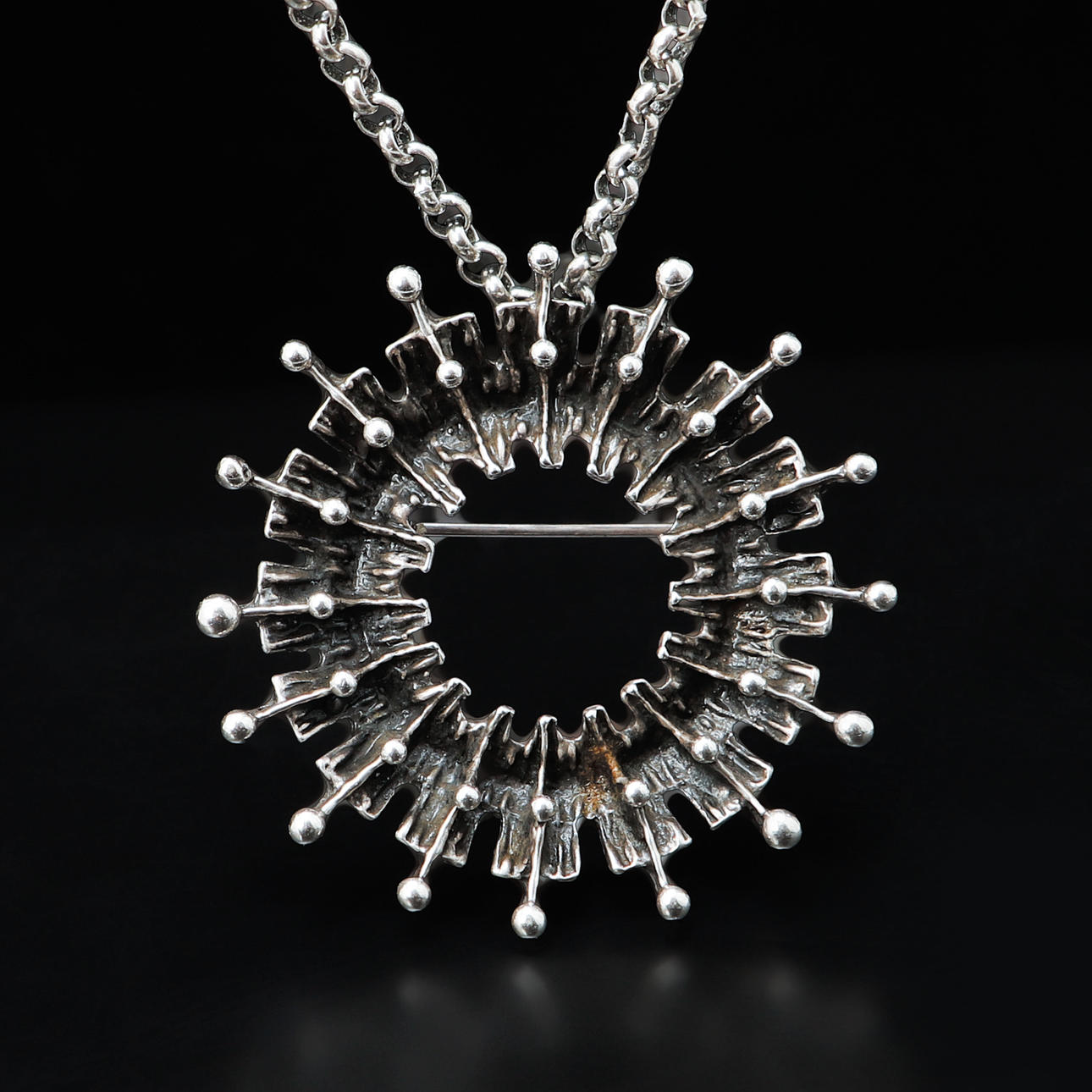 ELSE & PAUL HUGHES. A silver necklace, Studio E&P, Norway.