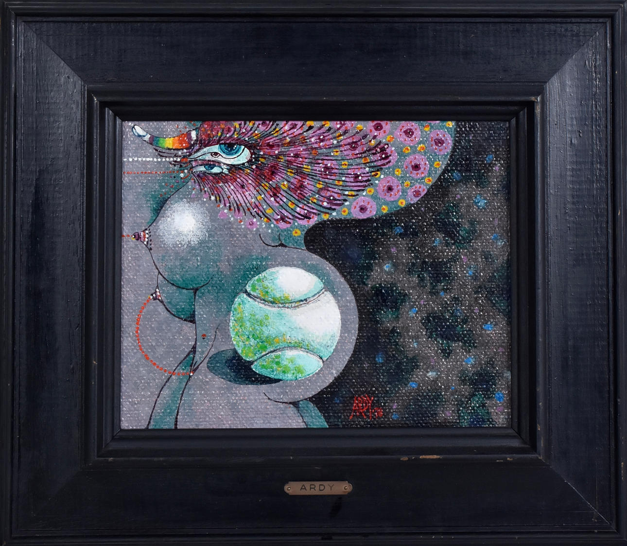 ARDY STRÜWER. Oil on canvas.