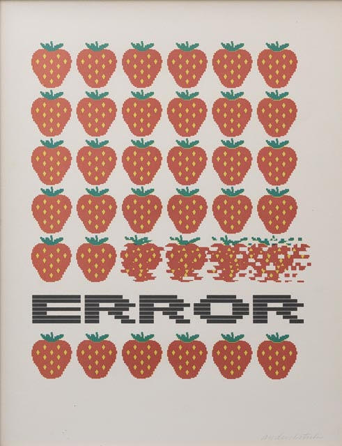 ANDERS ÖSTERLIN. Strawberries, silkscreen, signed.