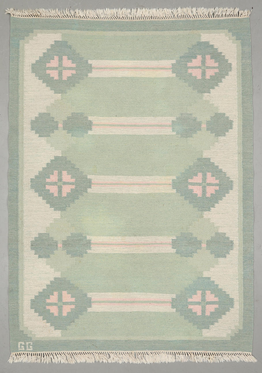 GITT GRÄNNSJÖ-CARLSSON. Matta röllakan, monogramsignerad GG, 245 x 175 cm.