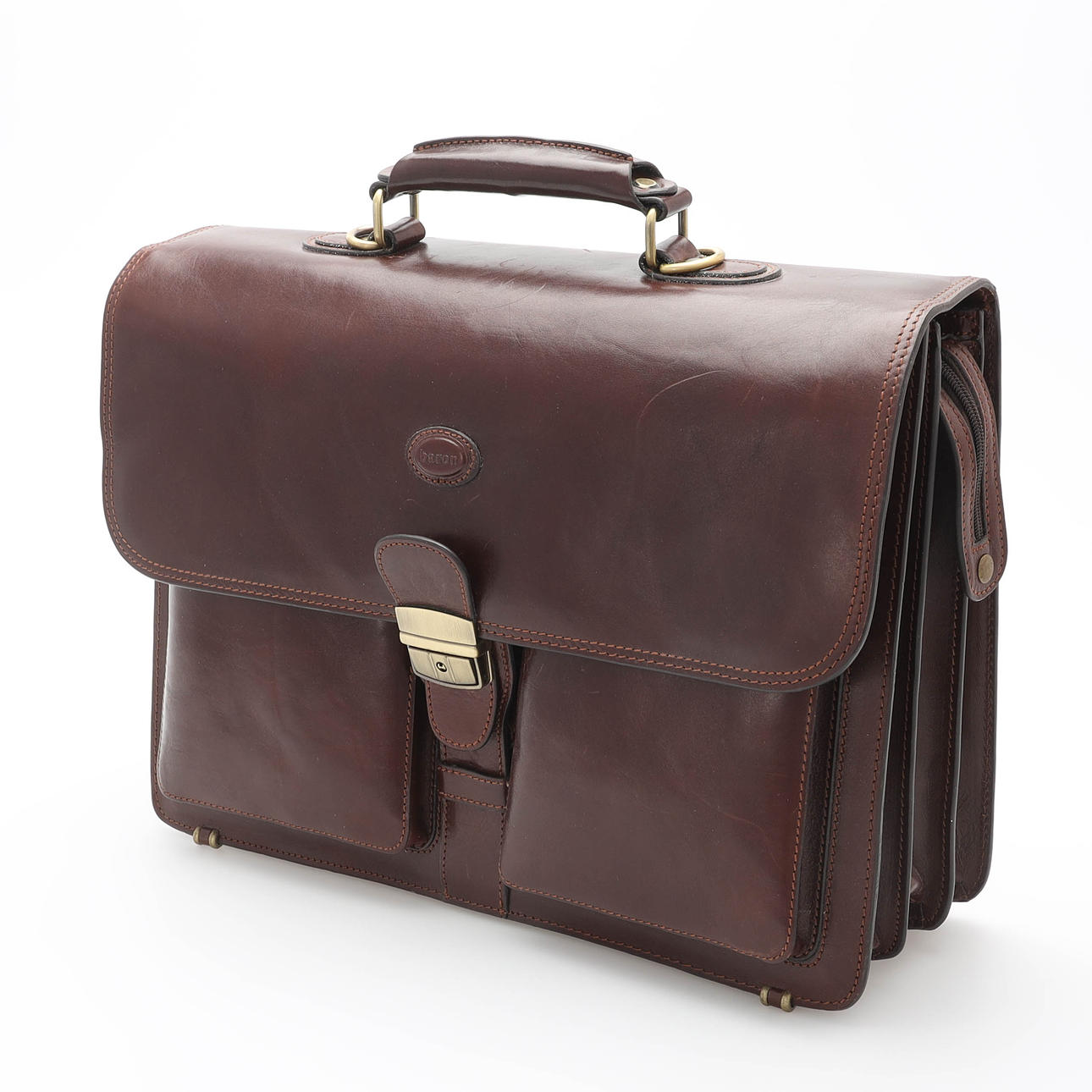 Briefcase, leather, Baron.
