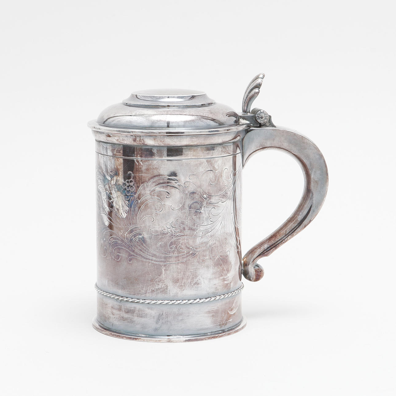 STOP, silver, weight approx. 268 grams.