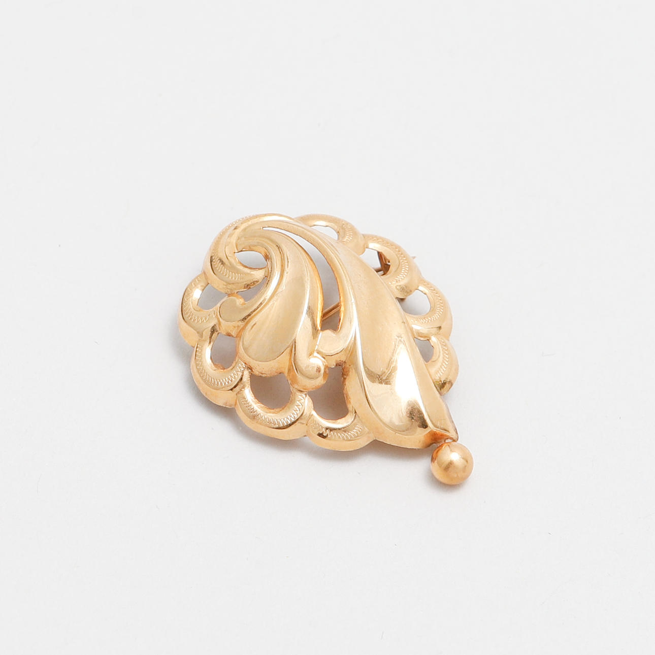 BROOCH, 18k gold, weight approx 3,5 grams.