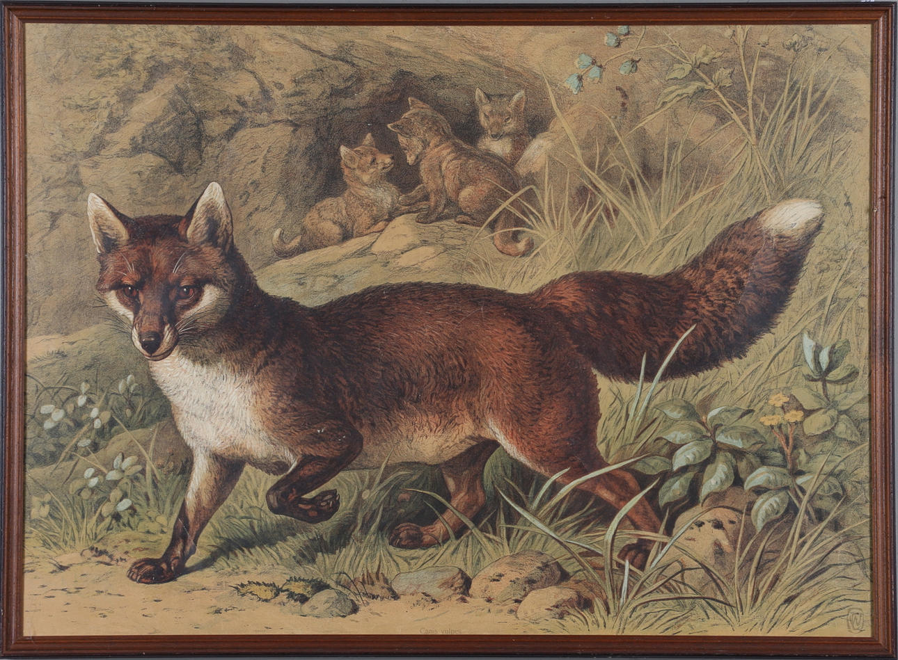 SKOLPLANSCHER, 3 st, offsettryck, signerade KW, 1900-tal.