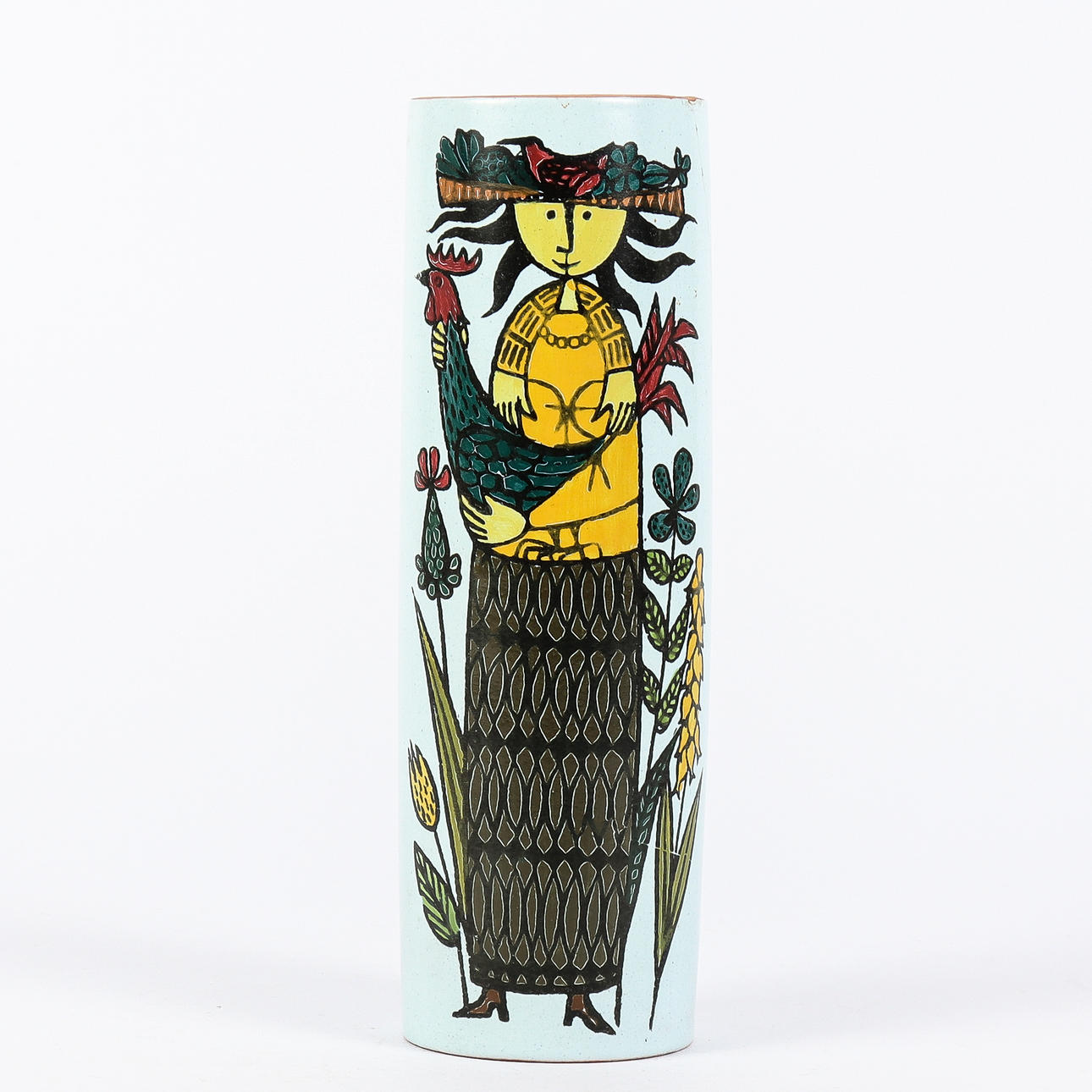STIG LINDBERG. Vase, Gustavsberg, Carnival.