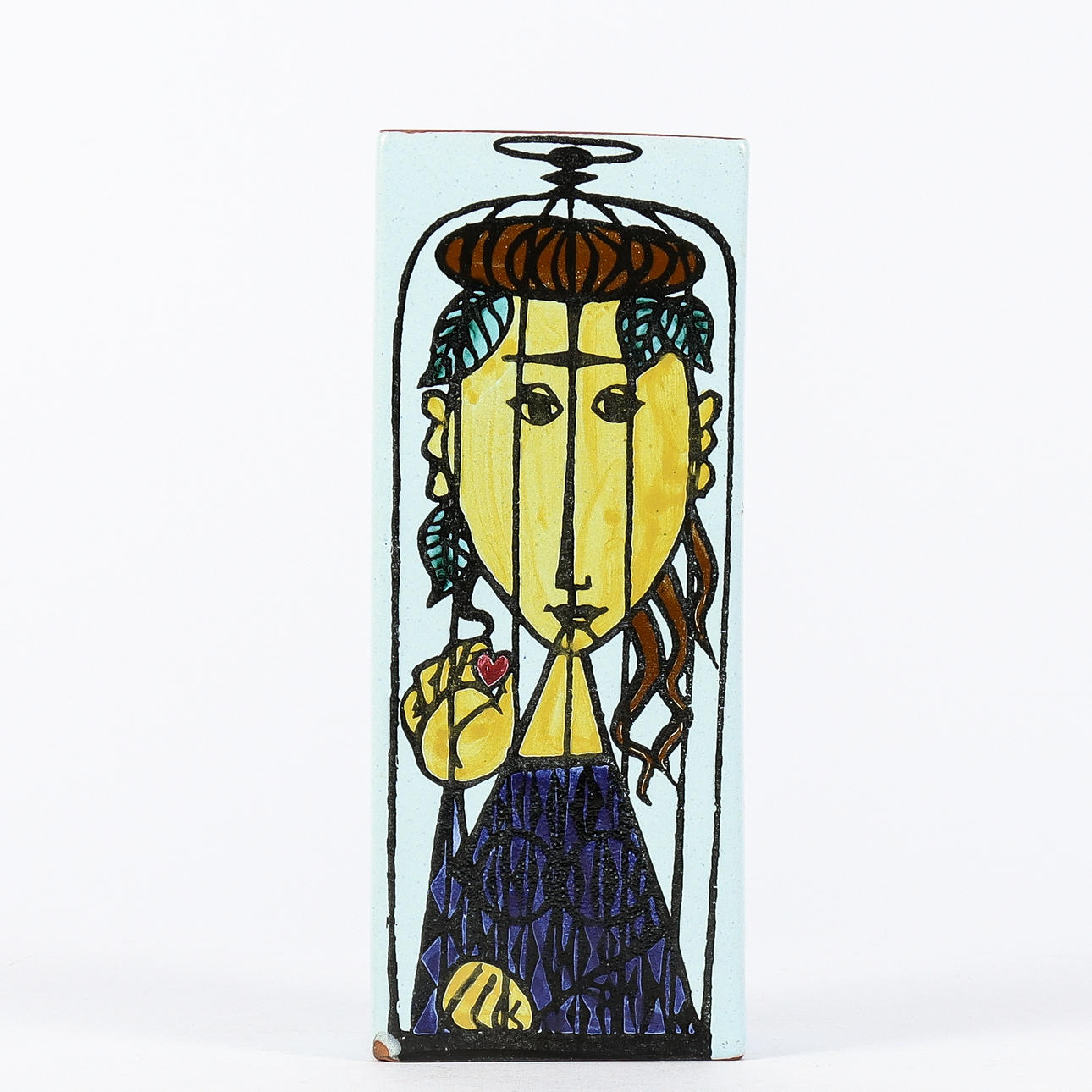 STIG LINDBERG. Vase, Gustavsberg, Carnival.