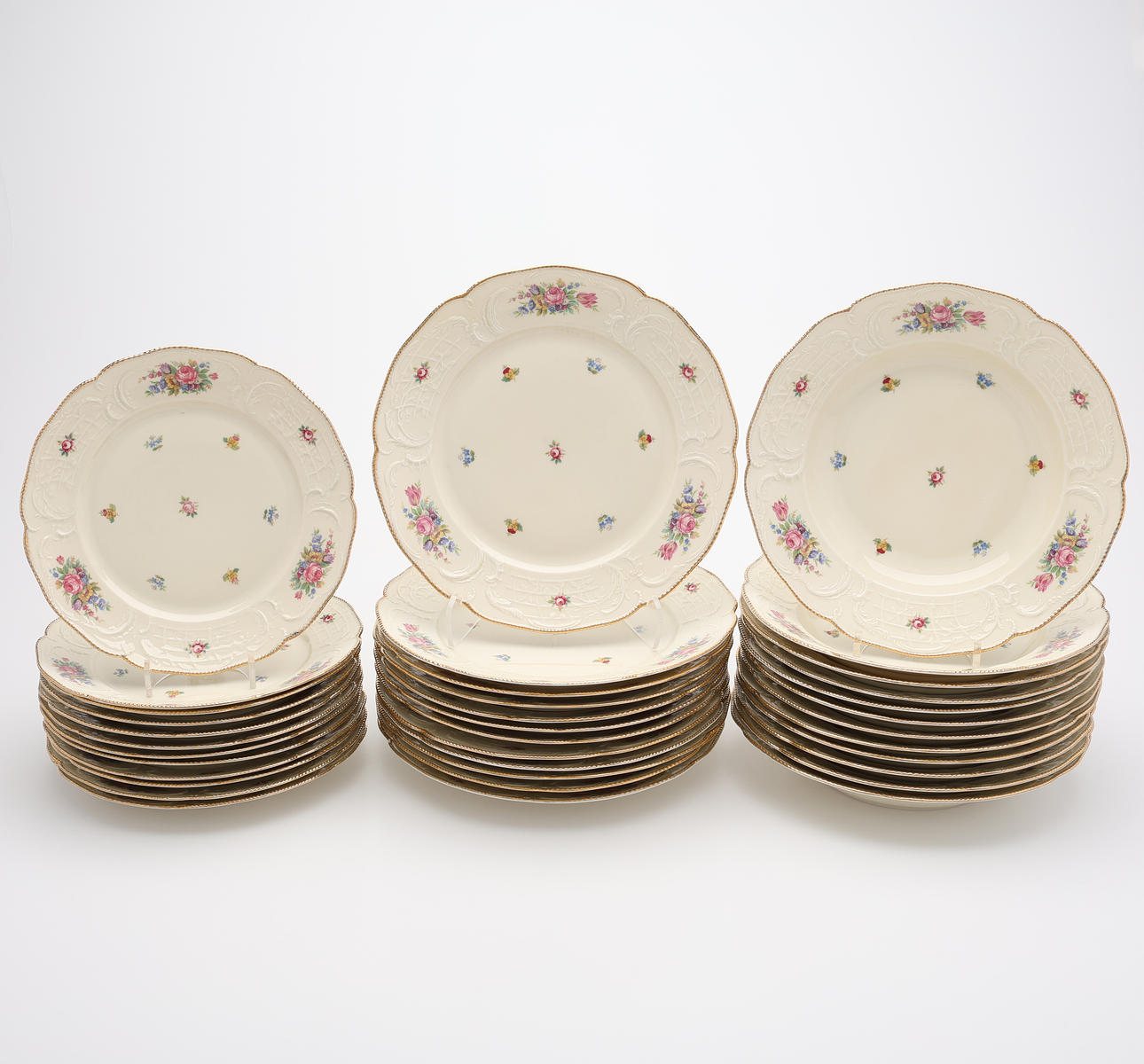 PLATES, 36 PIECES, “SANSSOUCI”, ROSENTHAL.
