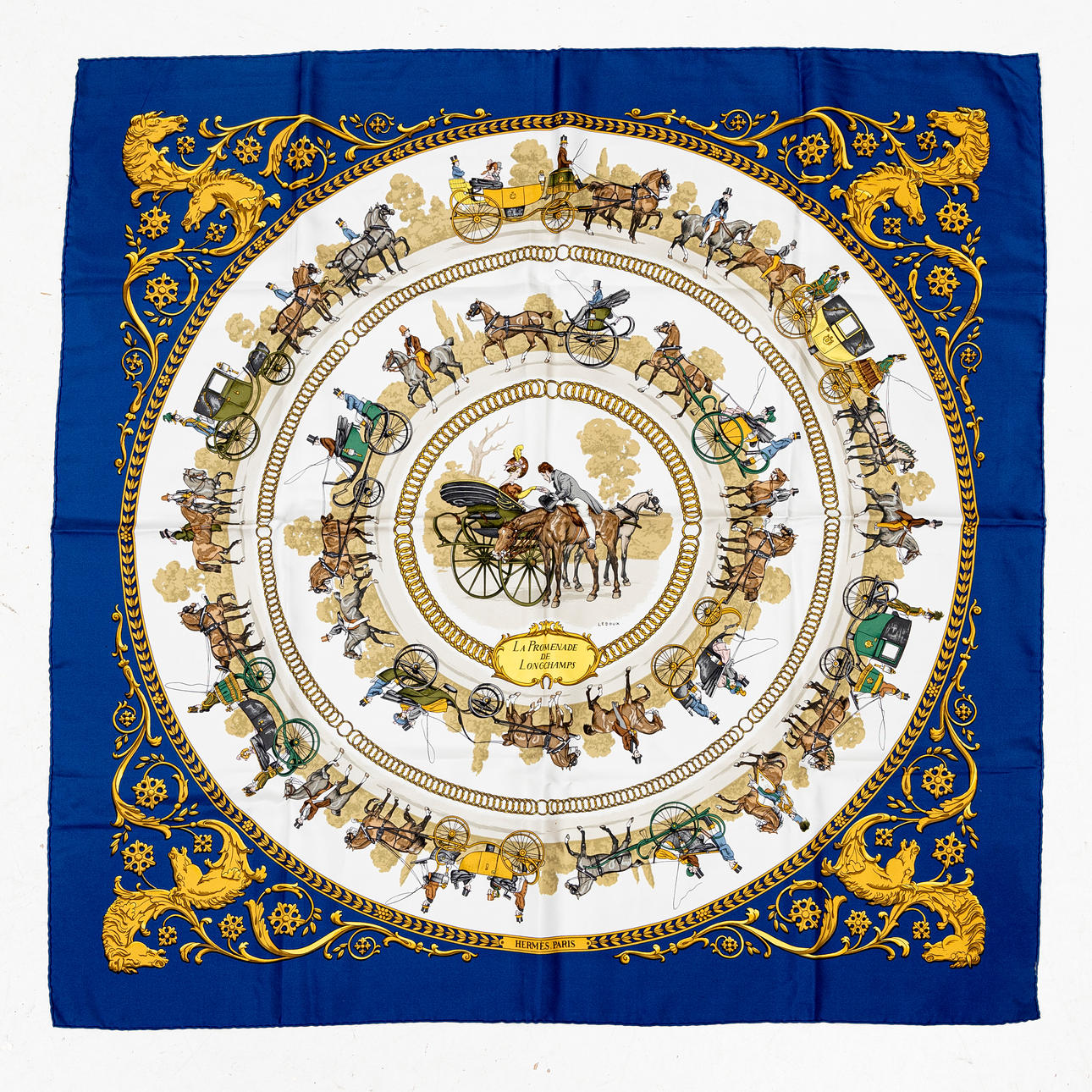 HERMÈS. Scarf, silk, 