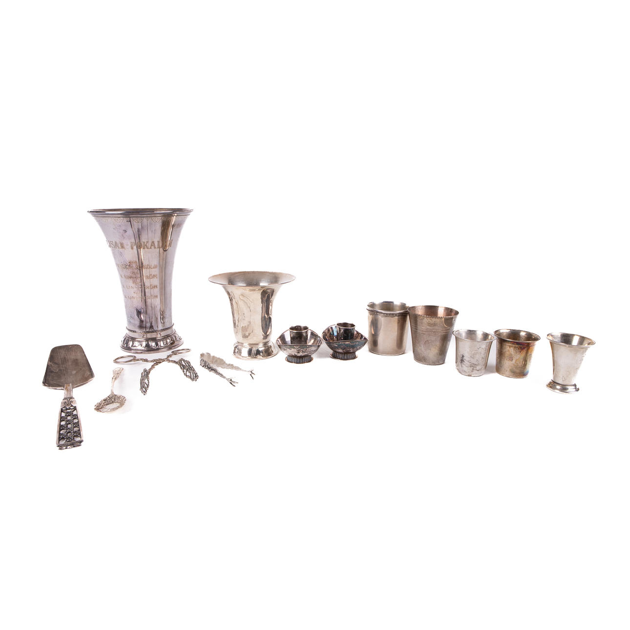 PARTI, silverföremål vikt 683 gram, Sverige, 1900-tal.