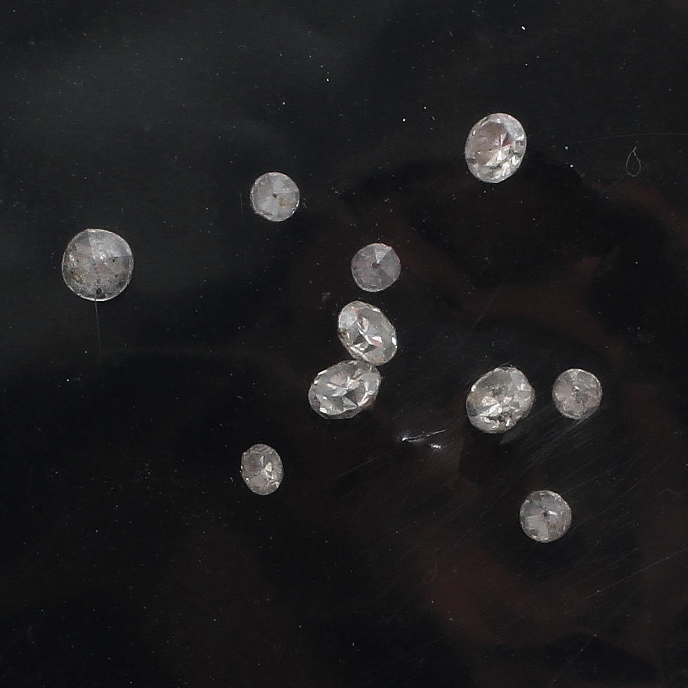 DIAMANTER 5 + 5 st, oinfattade.