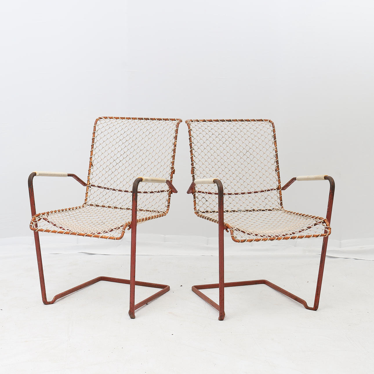 ARMCHAIRS, a pair, Grythyttan, model P40. Mid-20th century.