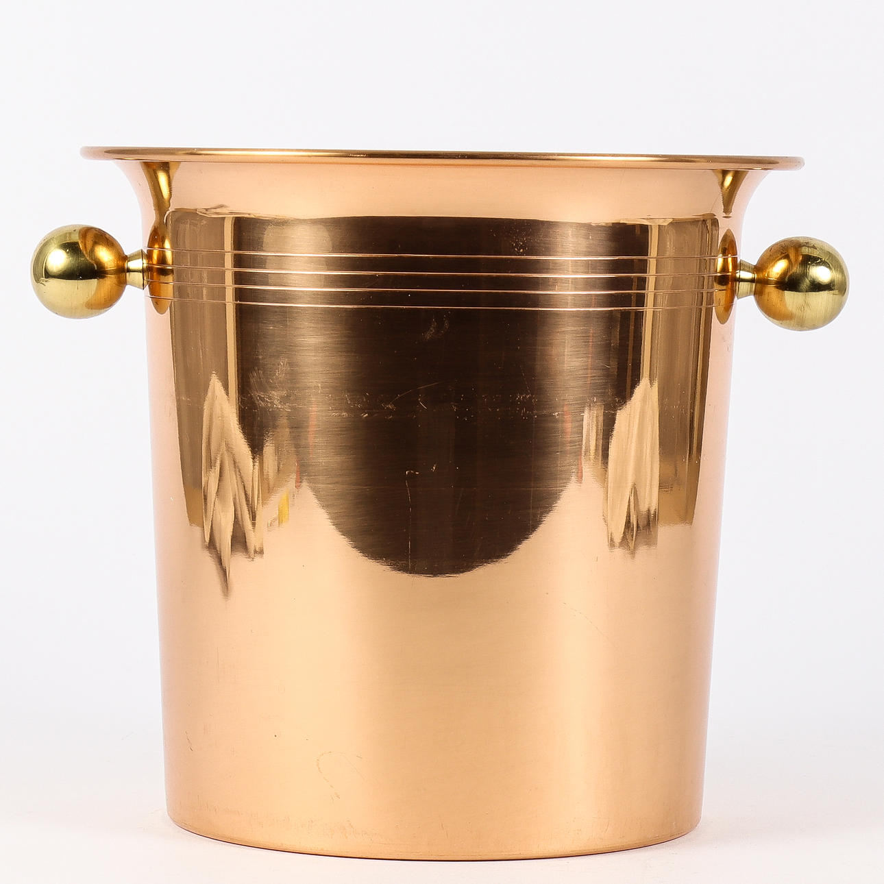 CHAMPAGNE COOLER copper and brass.