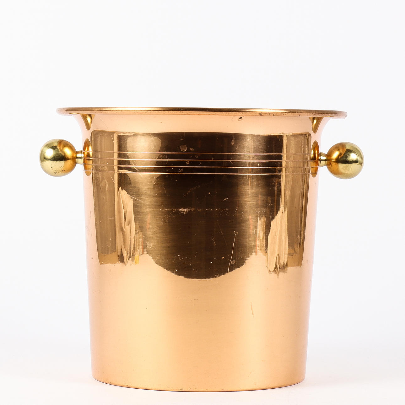 CHAMPAGNE COOLER copper and brass.