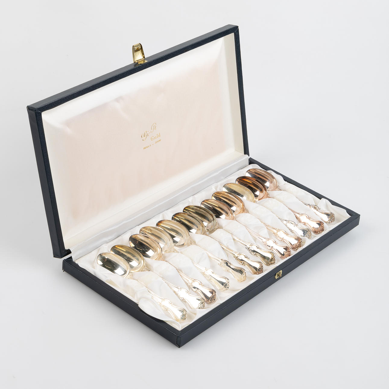 SILVER SPOONS, 12 pcs, "Olga", GAB.