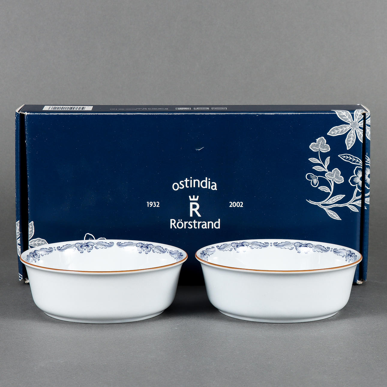 BOWLS 2 pieces, Rörstrand Ostindia.
