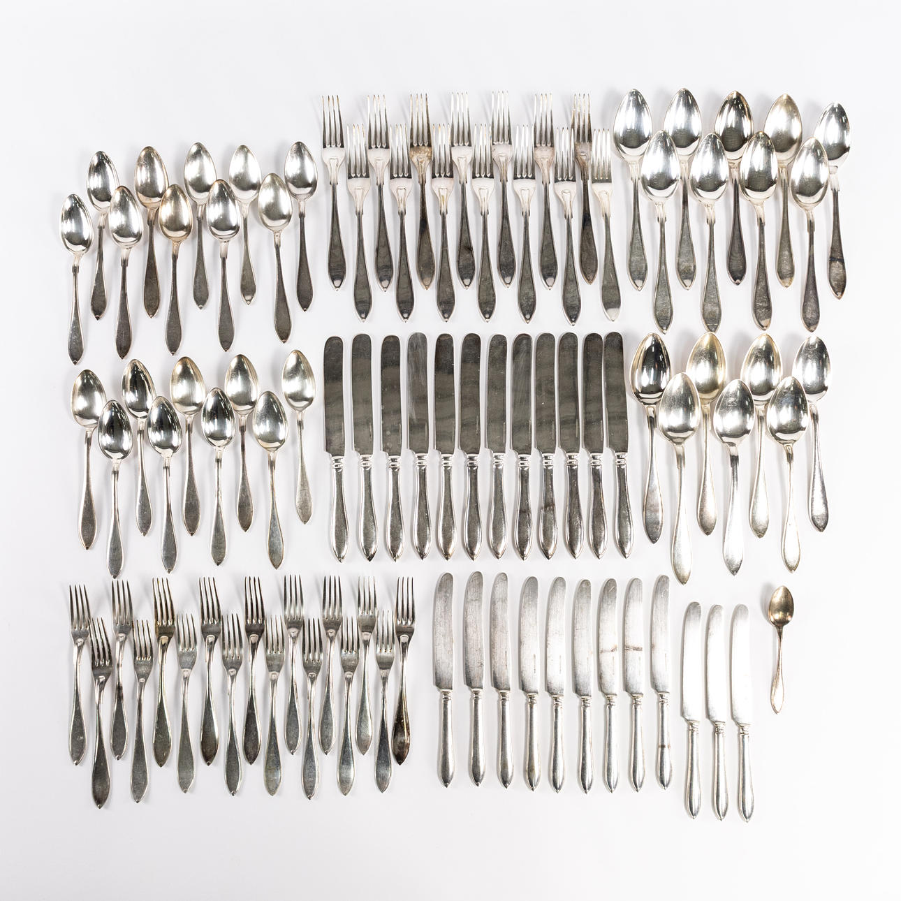 CUTLERY, 91 pieces, "Spets", silver plate.
