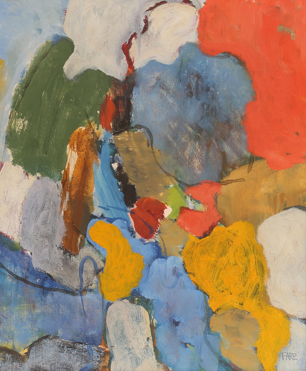 LEOPOLD FARE. Oil on canvas, signed.