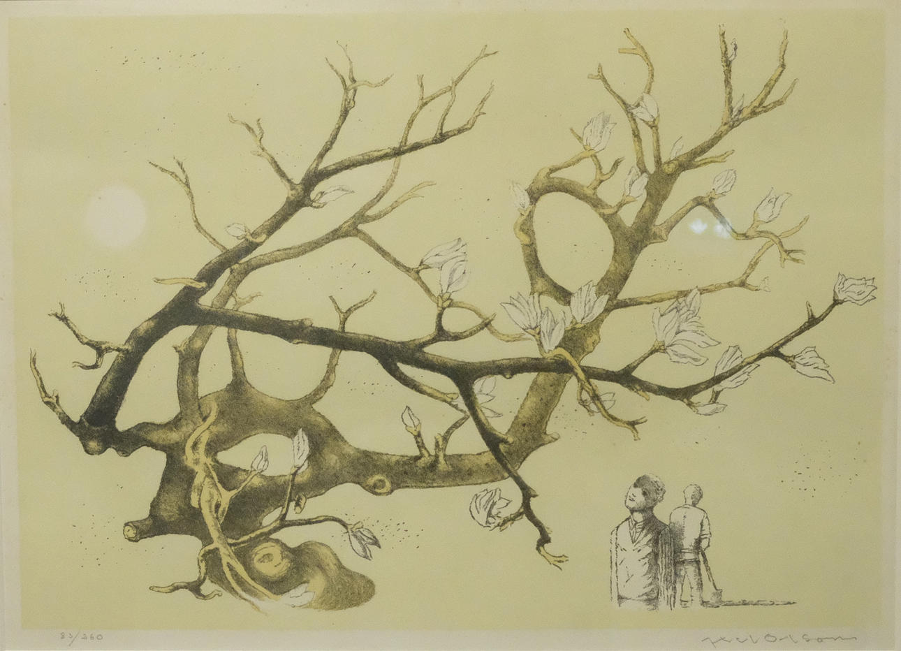 AXEL OLSON. COLOR LITHOGRAPHY.