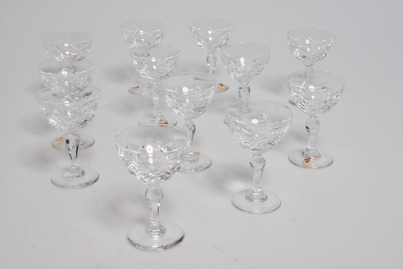 SHERRYGLAS, 12 st " karolina " Gunnar Cyren Orrefors.