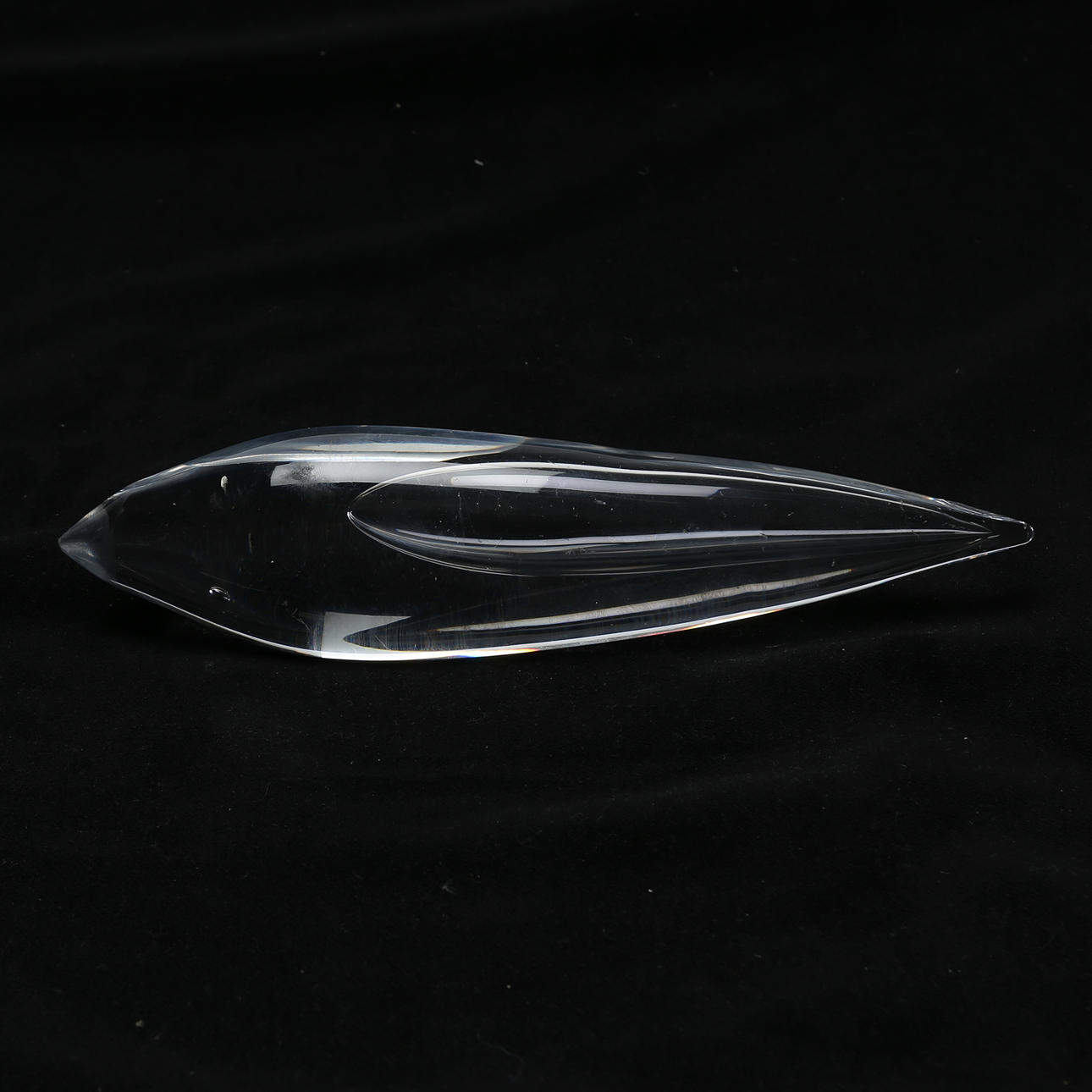 VICKE LINDSTRAND. A glass fish, Kosta, unsigned.