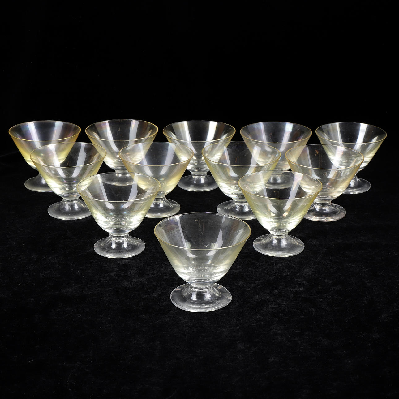 COUPEGLAS, 12 st, 1900-talets mitt.