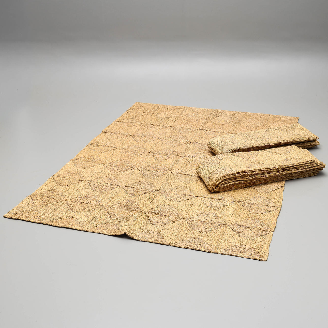 RUGS, 3 pieces, for conservatory, sisal.