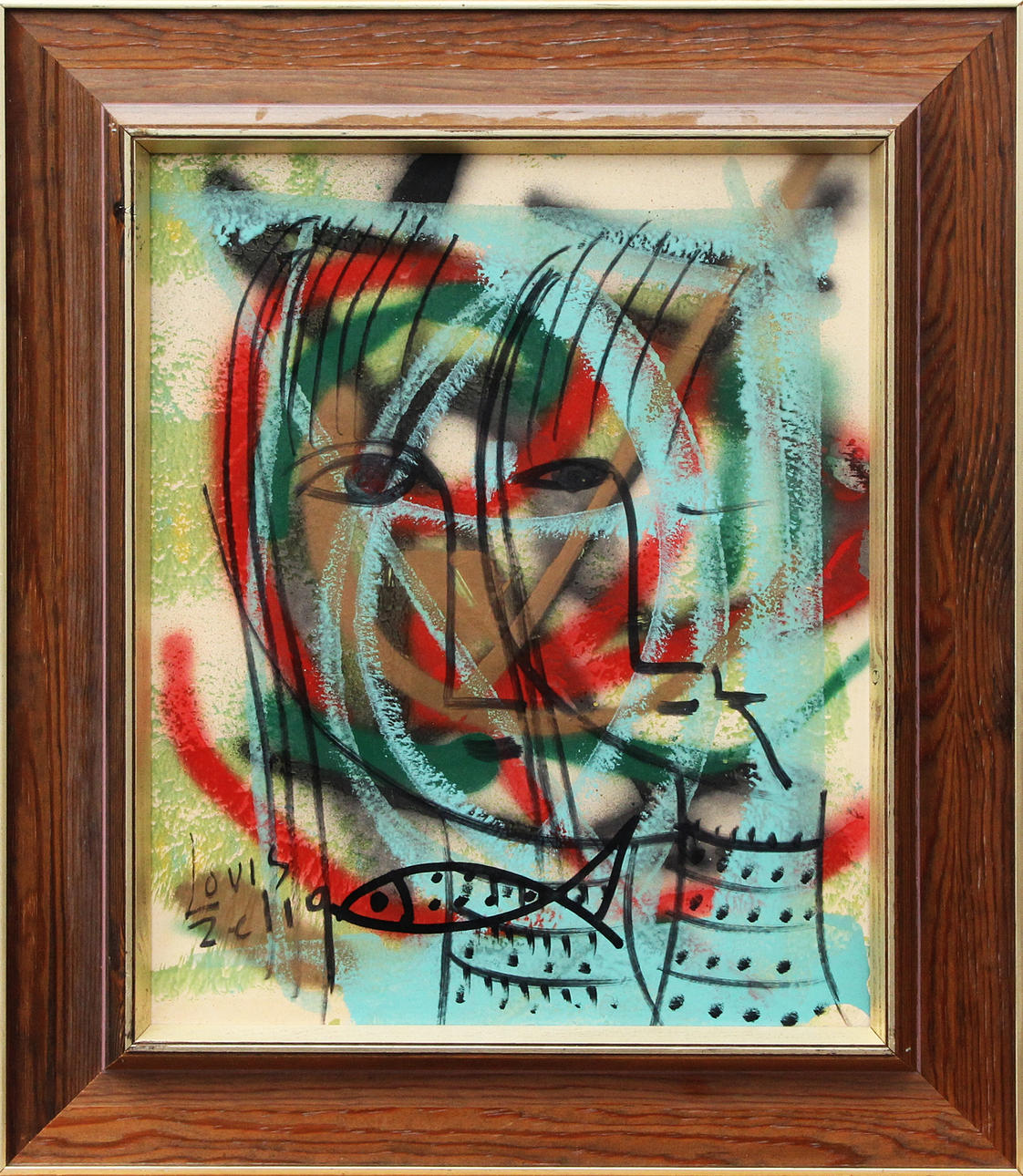 LOUIS ZELIG. OIL, on cardboard, signed.