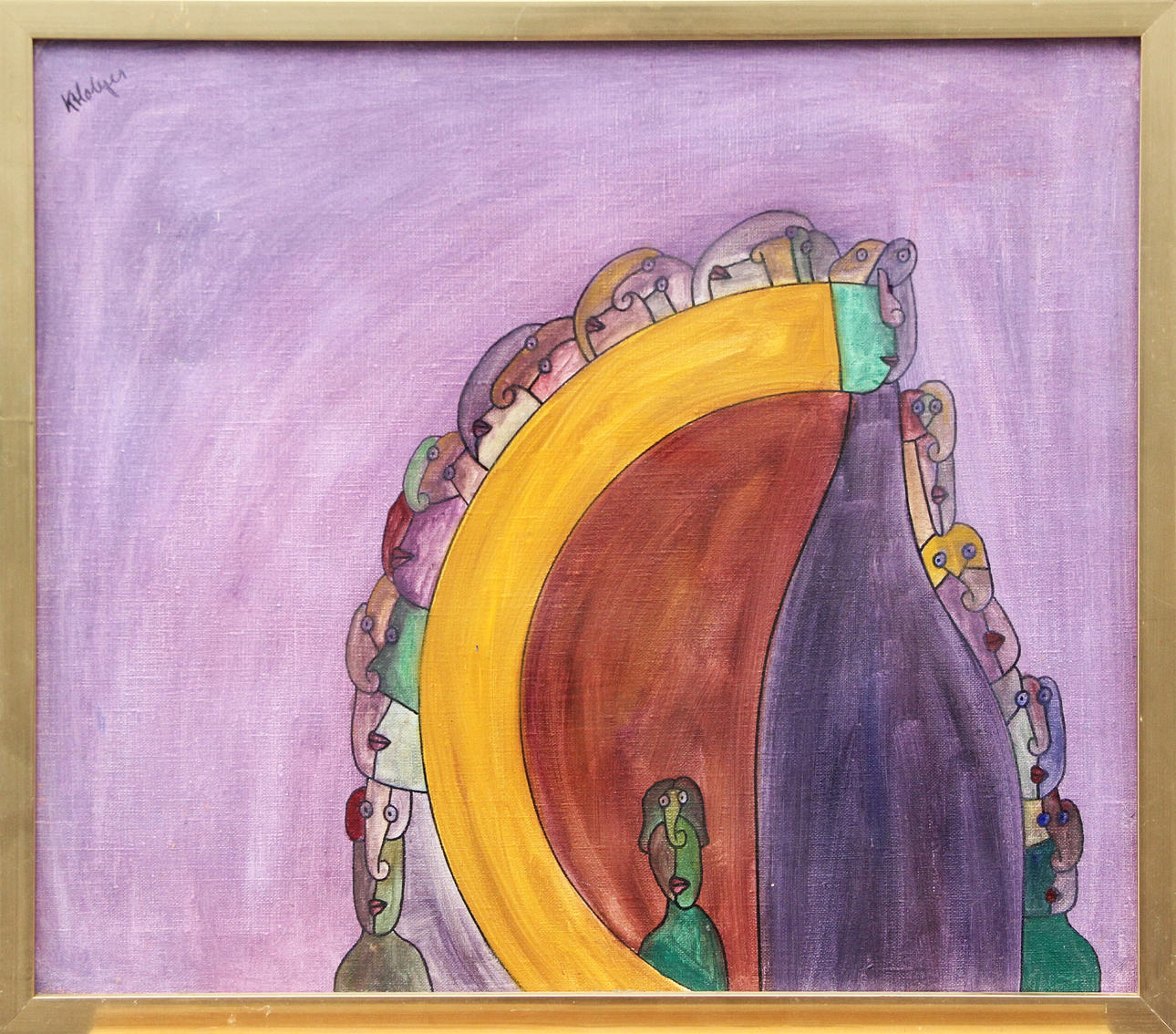 KJELL HOBJER. OIL, on canvas, signed.