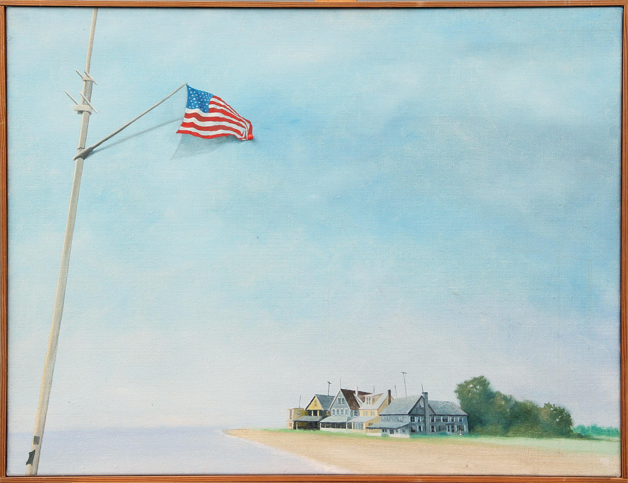 OIDENTIFIERAD KONSTNÄR. OIL, on canvas, signed T.