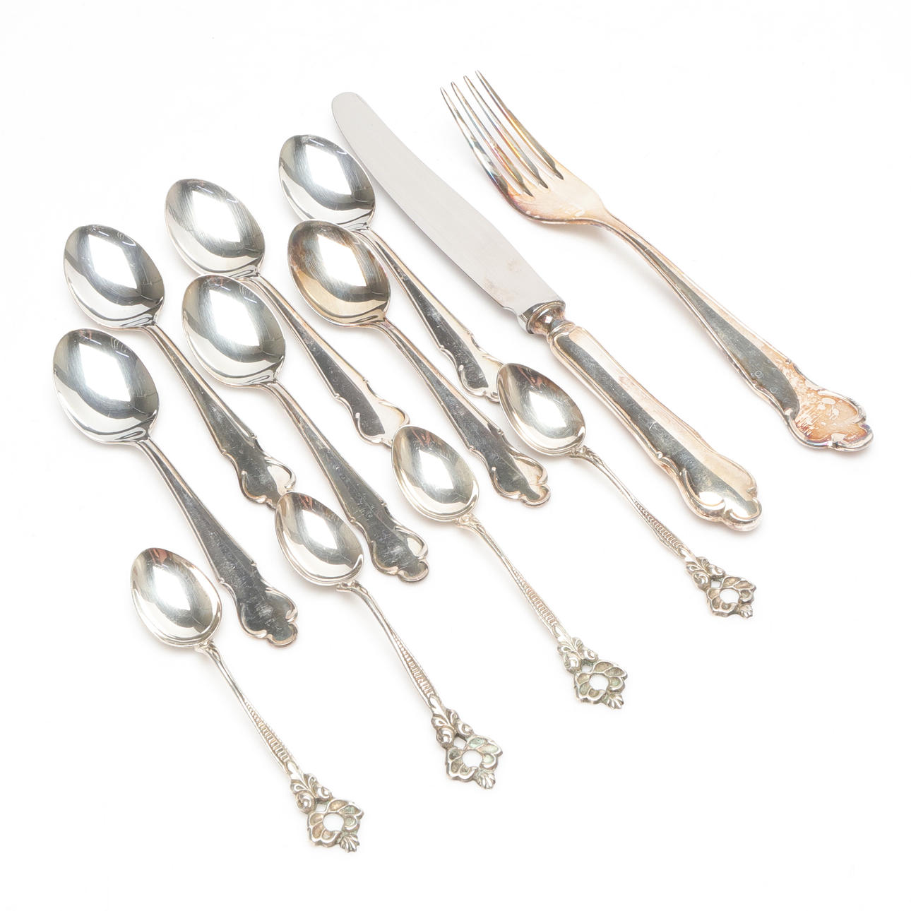 SILVER CUTLERY, Silver, weight about 218,5 grams.