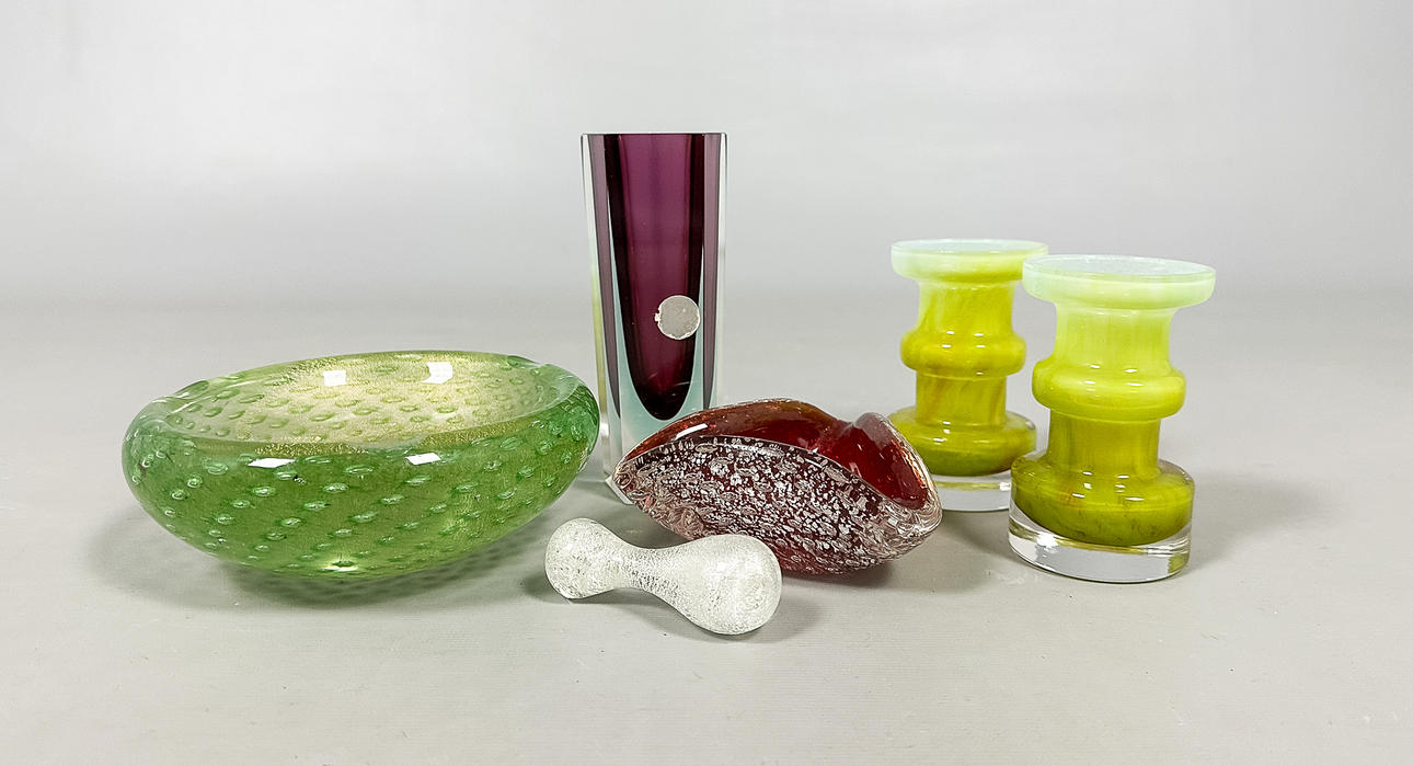 BATCH, Murano glass, 6 pieces.