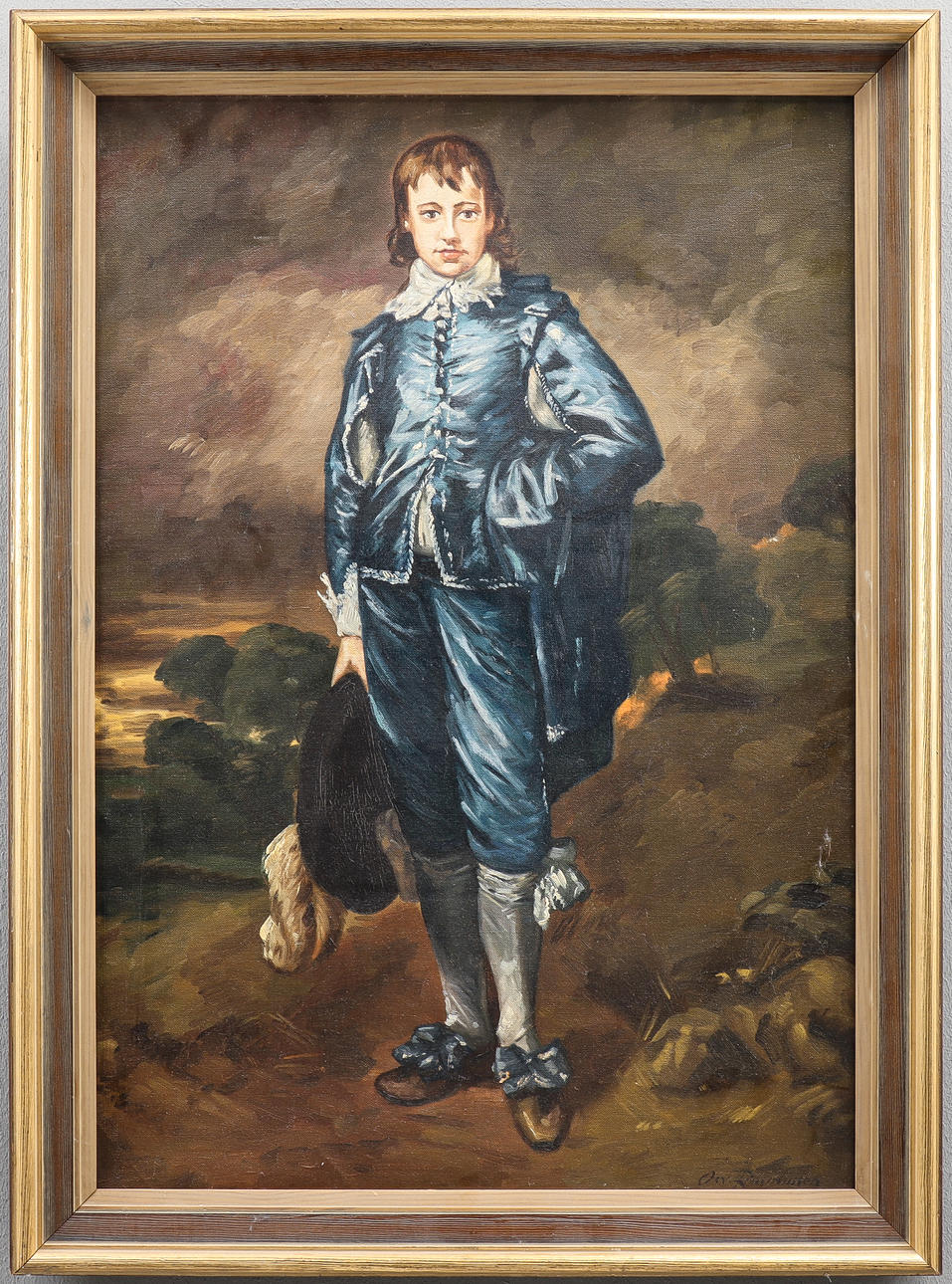 OSVALD RASMUSSEN. Oil on canvas, signed.