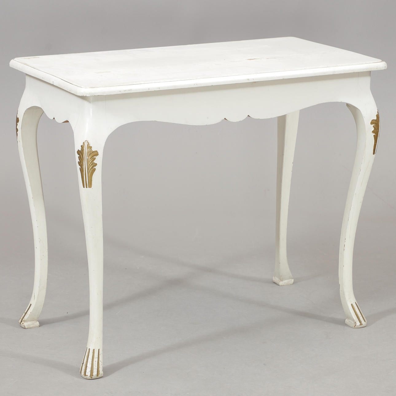 A rococo style window table, 1800/20th century.