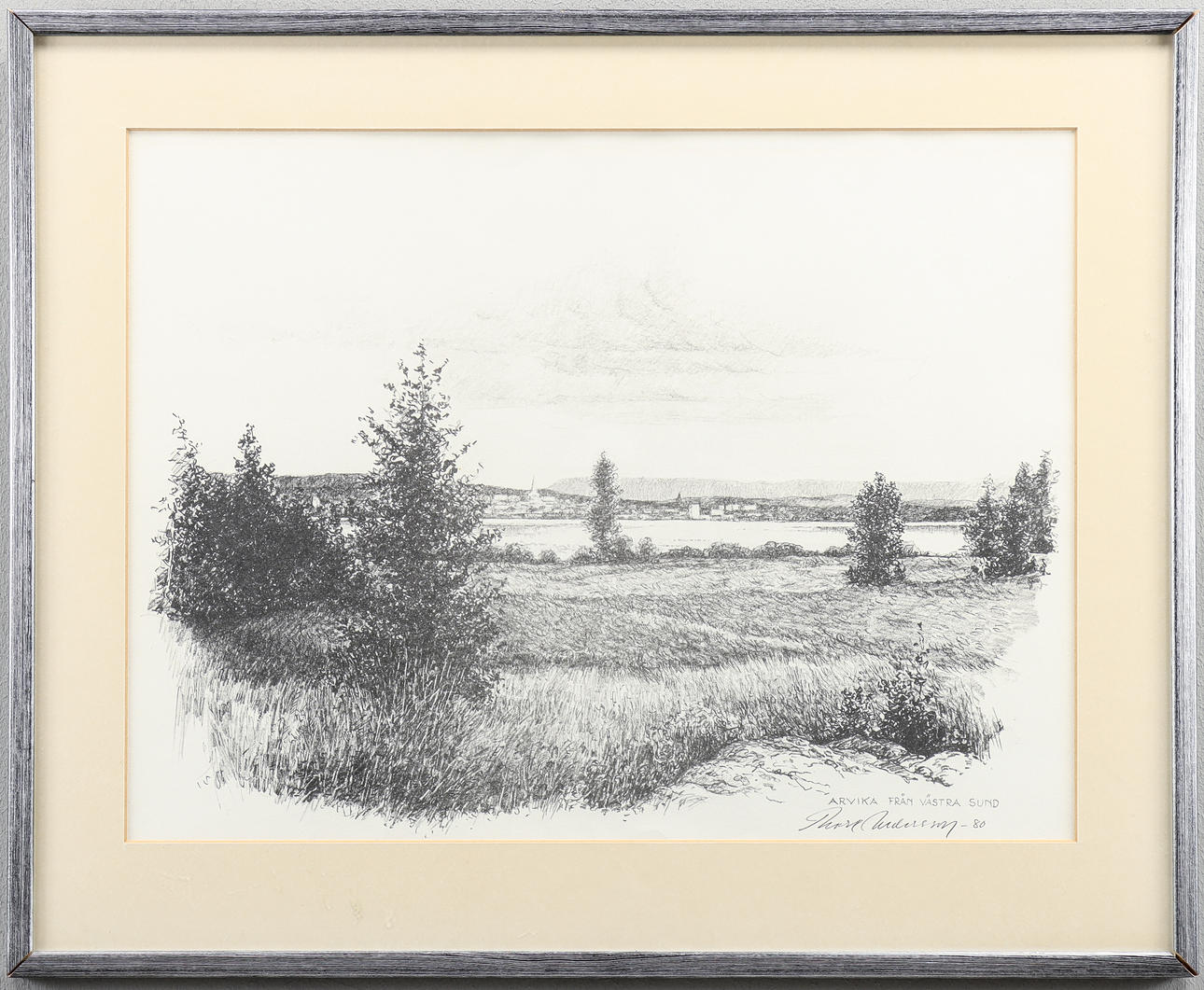 THORE ANDERSSON. Lithograph unnumbered, signed -80.