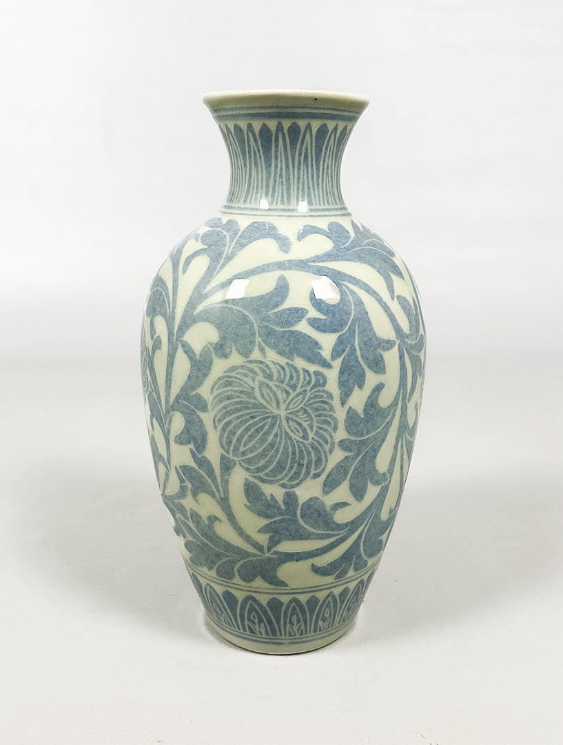 VAS, stengods, Korea, Signatur.