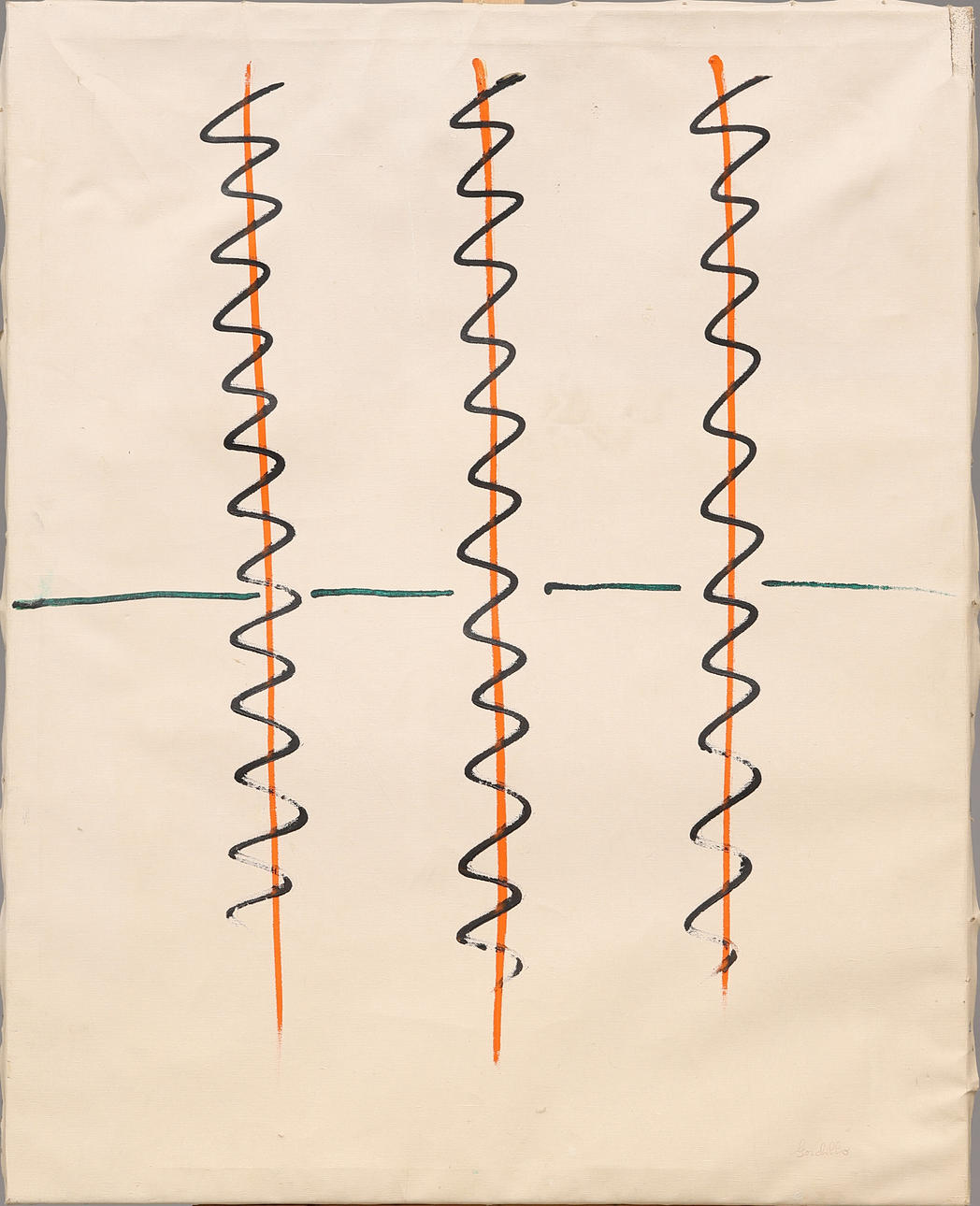 JOSÉ GORDILLO. Oil on canvas, signed.