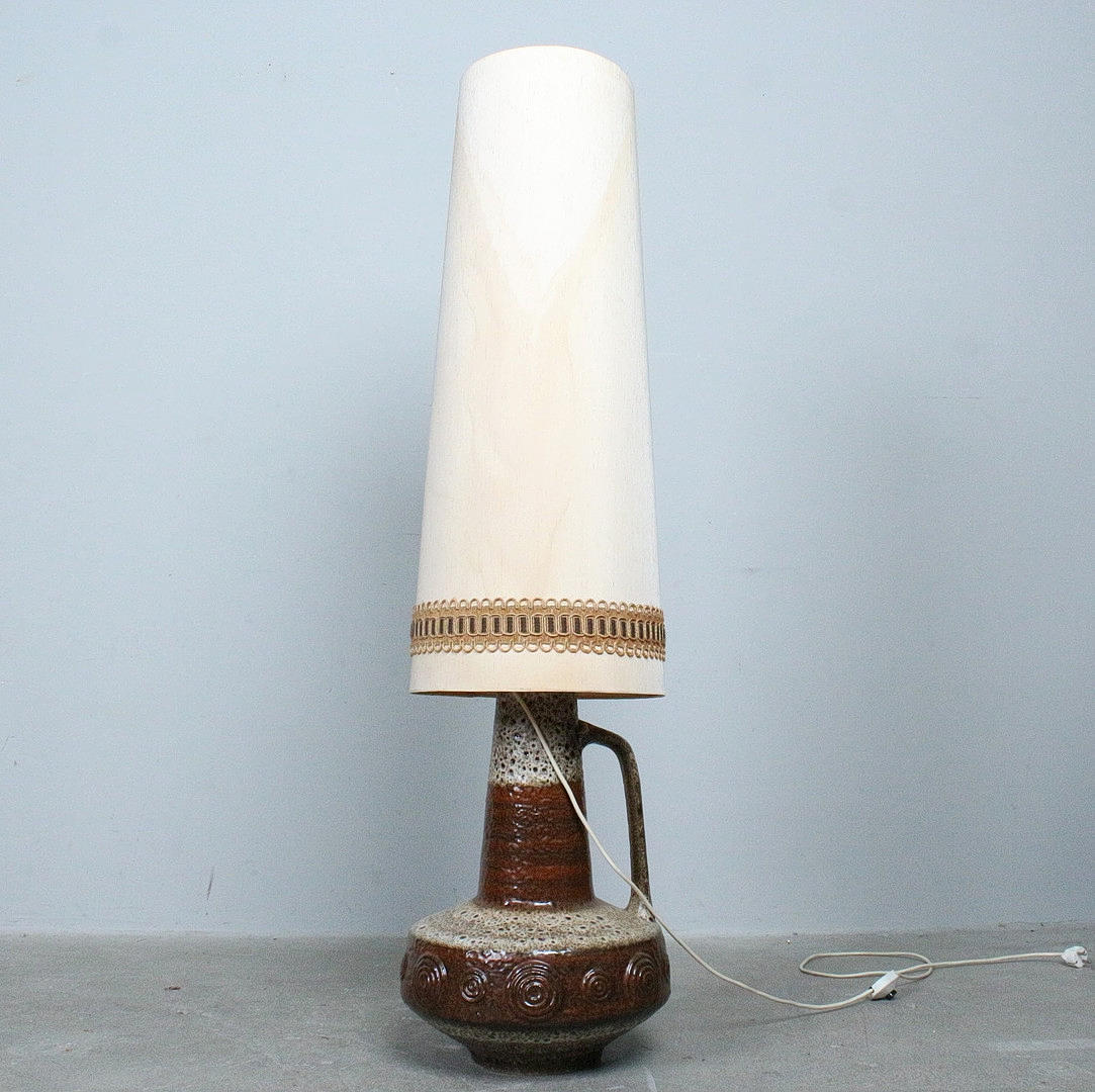 Floor lamp/floor lamp with ceramic base, 1960s.