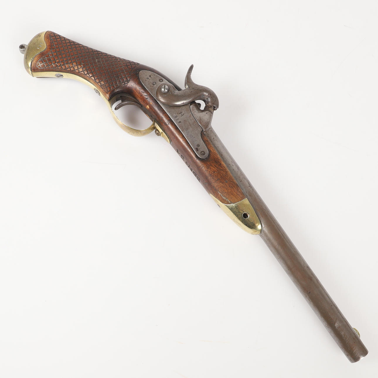 SLAGLÅSPISTOL, Sweden, 1852.