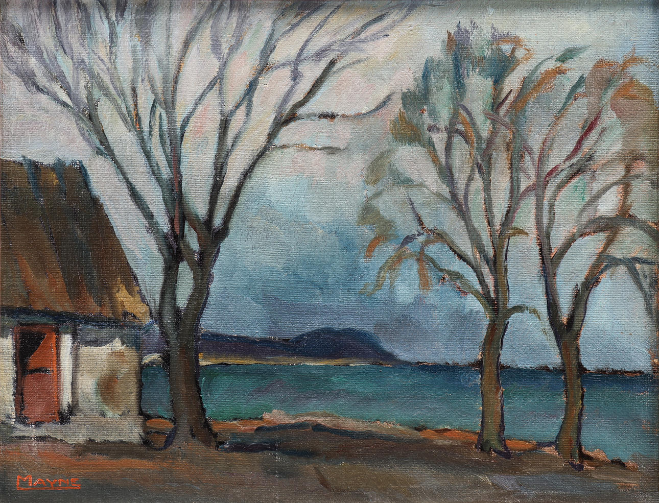 HENRY MAYNE. Oil on canvas, signed.