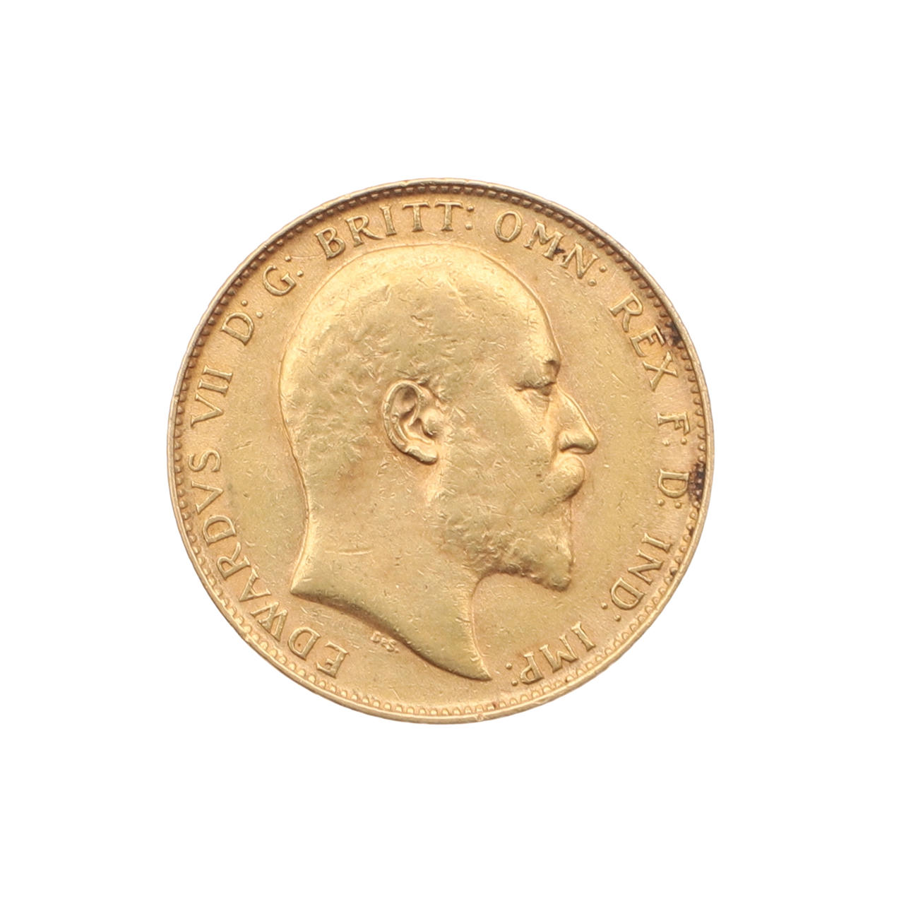 A GOLD FULL SOVEREIGN, 1910.