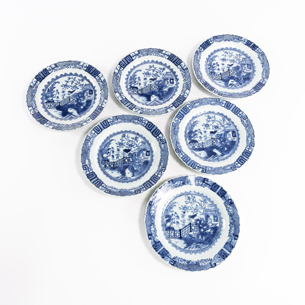 PLATES, 6 pcs, China, 18th century.