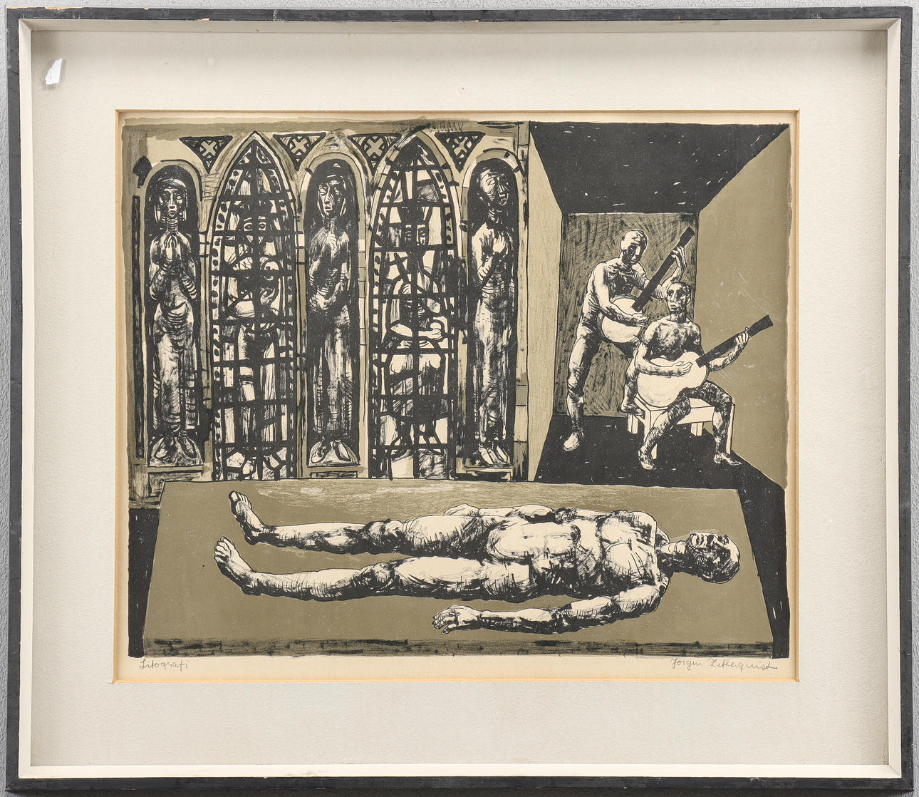 JÖRGEN ZETTERQVIST. Lithograph, signed.