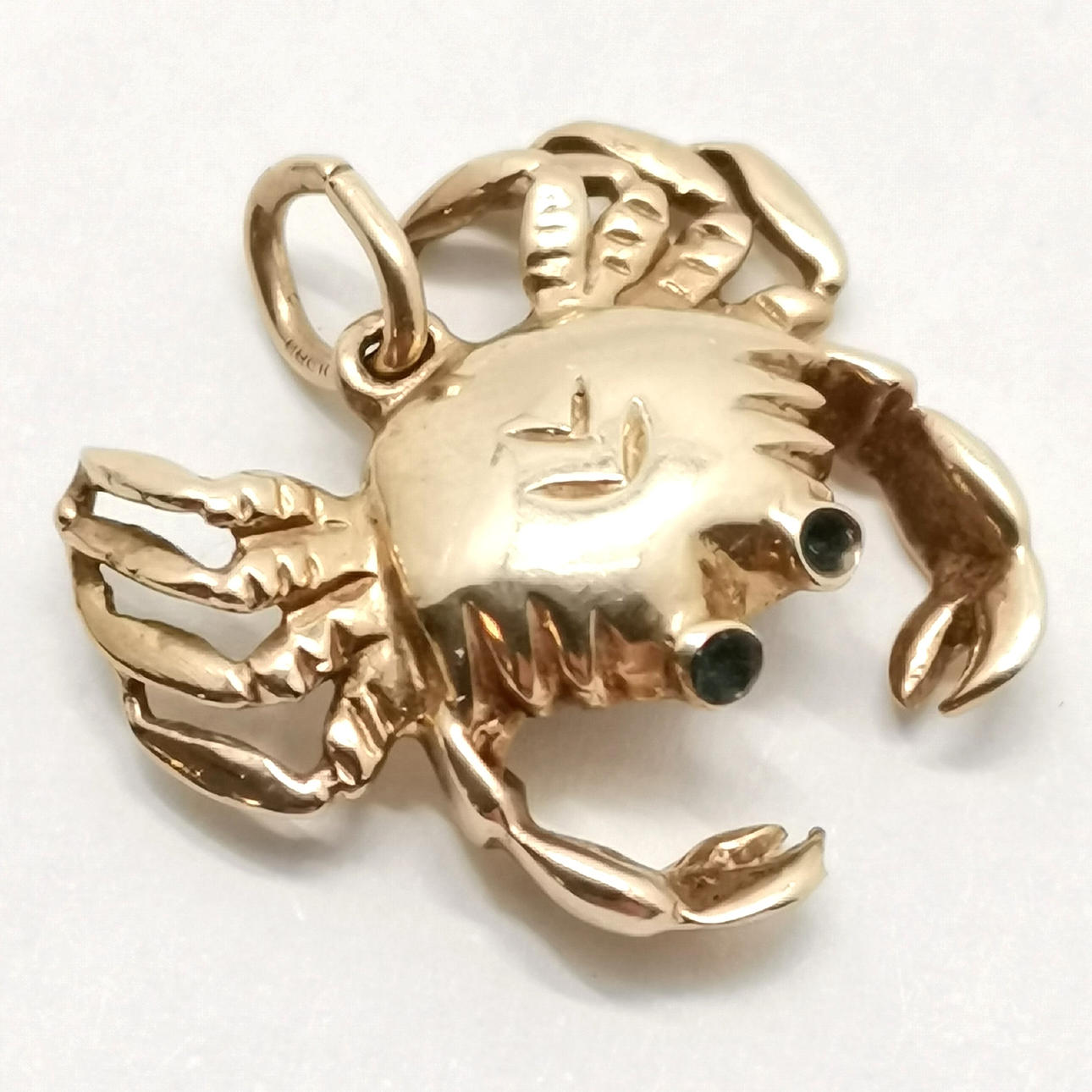 10ct GOLD CRAB CHARM / PENDANT.