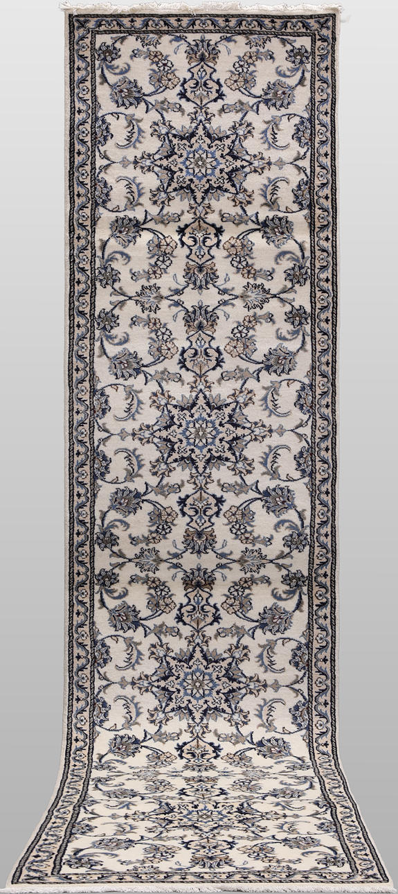 ORIENT CARPET. Nain gallery model, 393 x 77 cm.