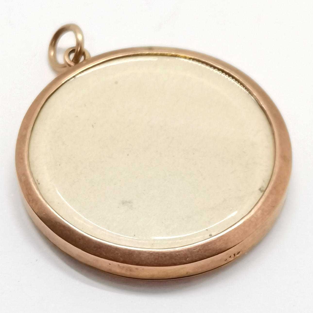 ANTIQUE 9ct ROSE GOLD PENDANT LOCKET.
