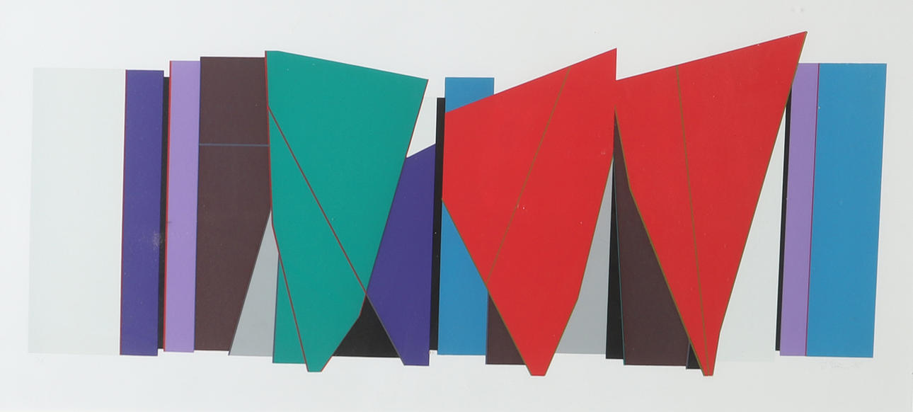 ILKKA PÄRNI. Composition, lithograph in colours, signed I. Pärni -95.