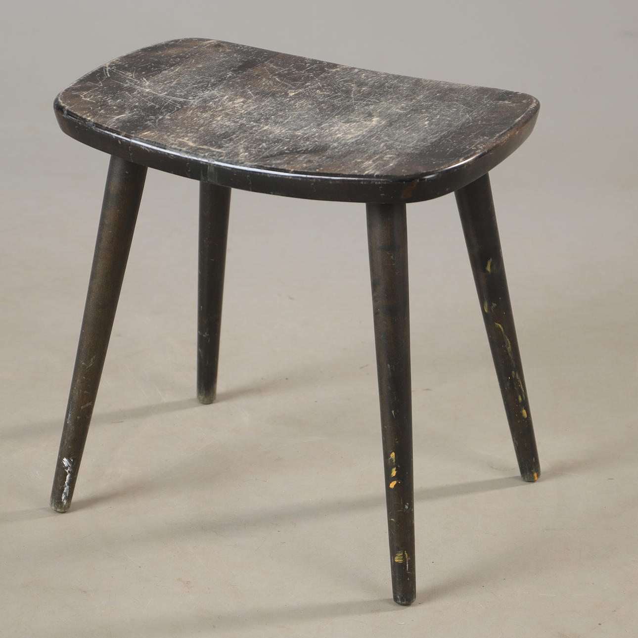 YNGVE EXTRACT. Stool, “Palle”, stained wood.