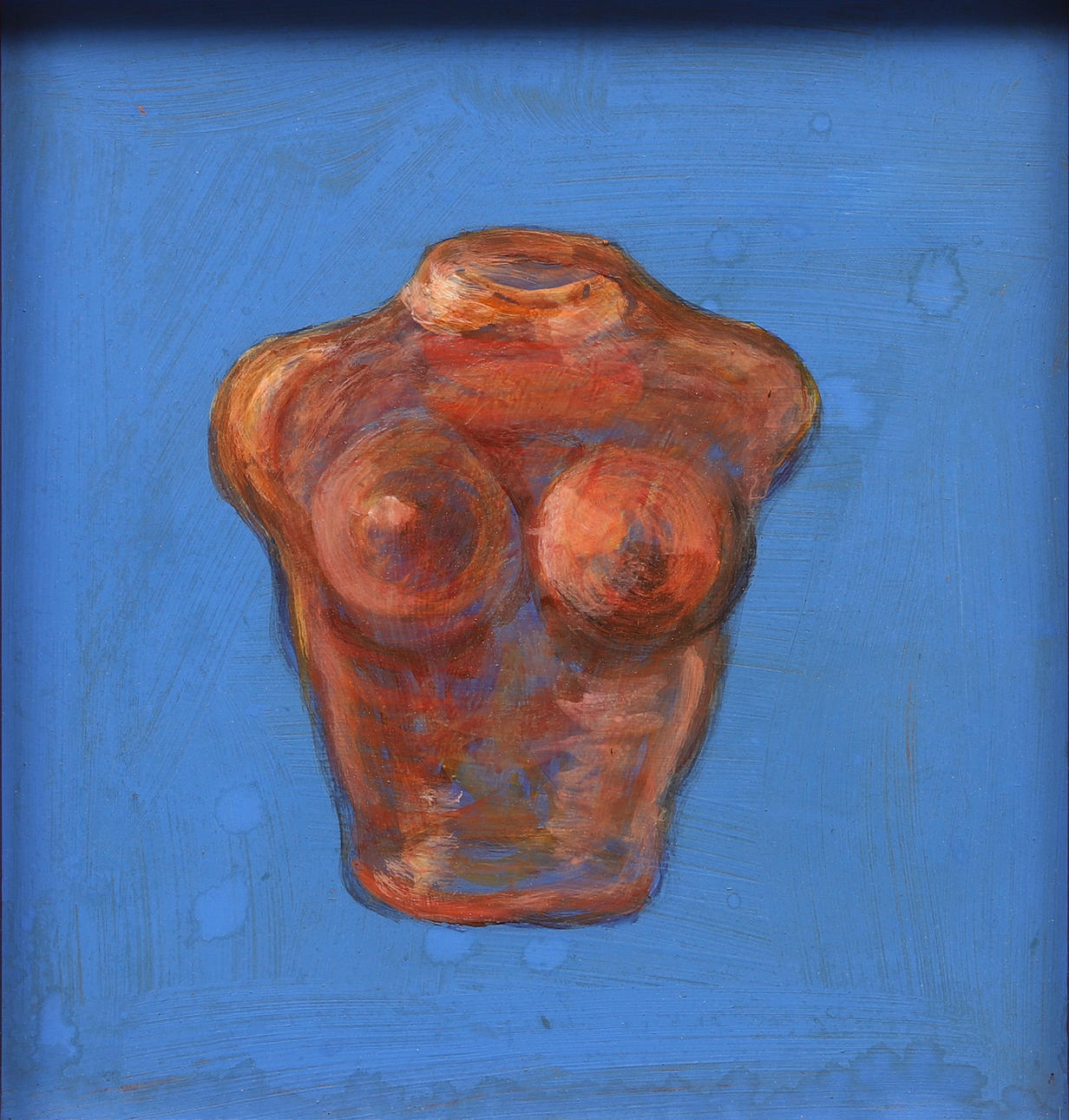 CARIN ELLBERG. Bust, oil on panel, verso signed and dated -89.