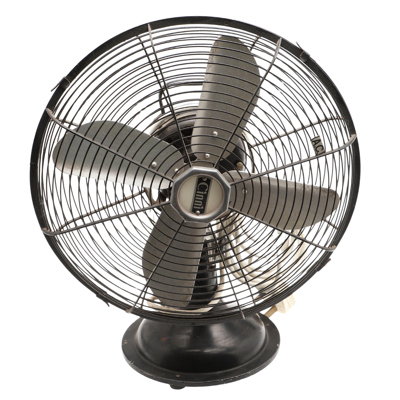 A VINTAGE CINNI ELECTRIC FAN.